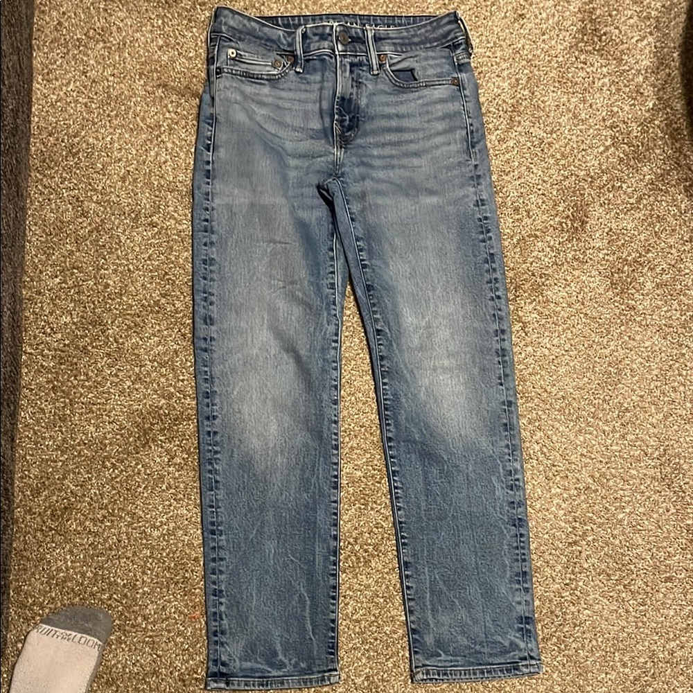 American Eagle Outfitters Light Blue Straight Jeans
